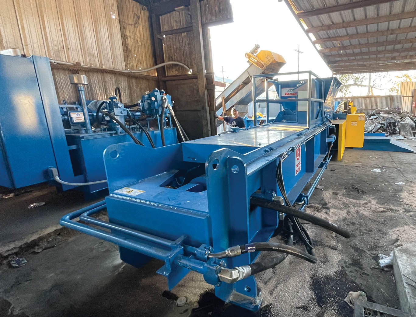 Installation of a new Harris Badger two-ram baler