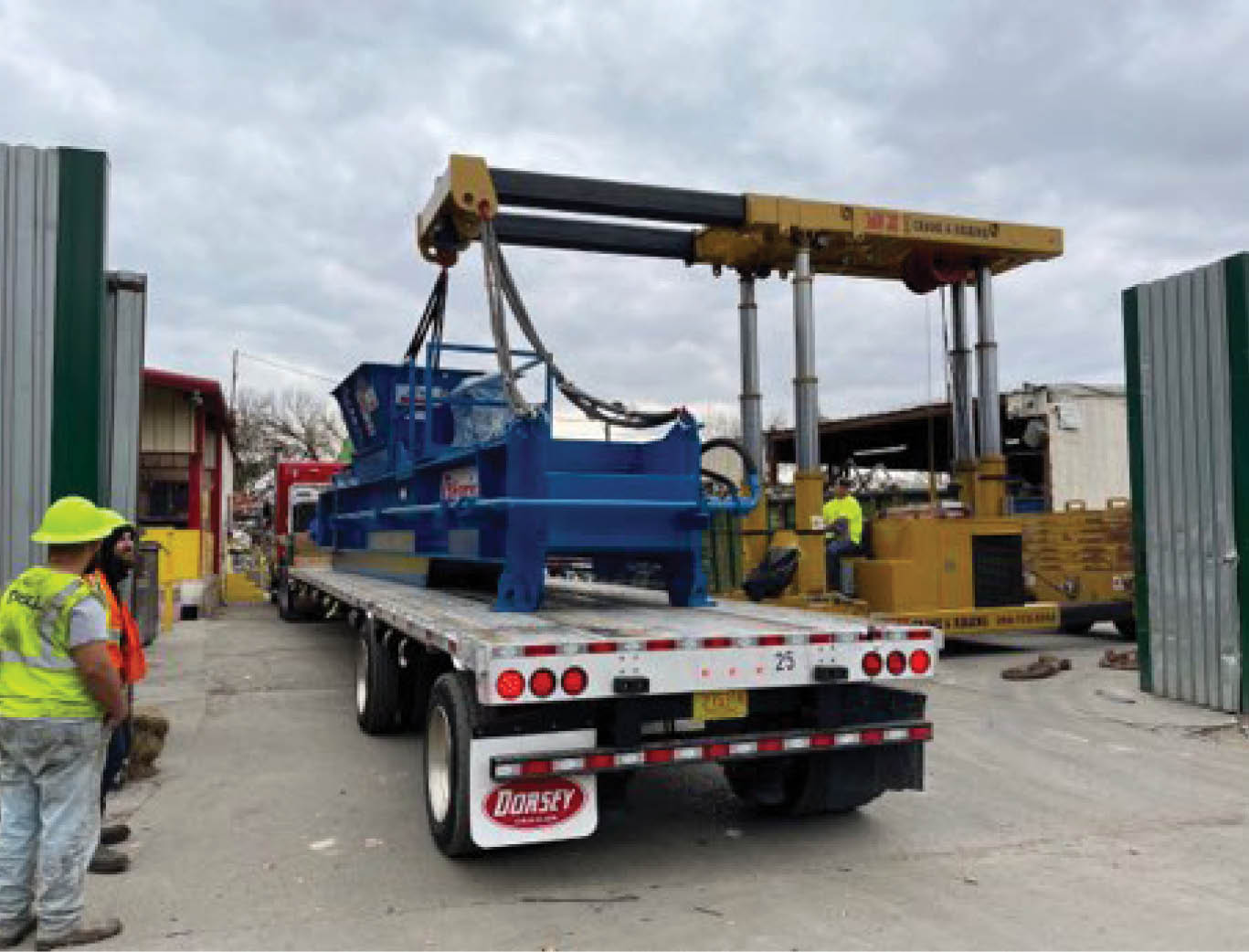 Installation of a new Harris Badger two-ram baler