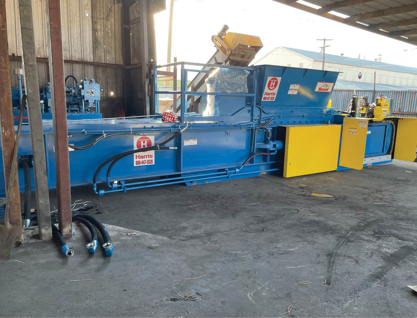 Installation of a new Harris Badger two-ram baler