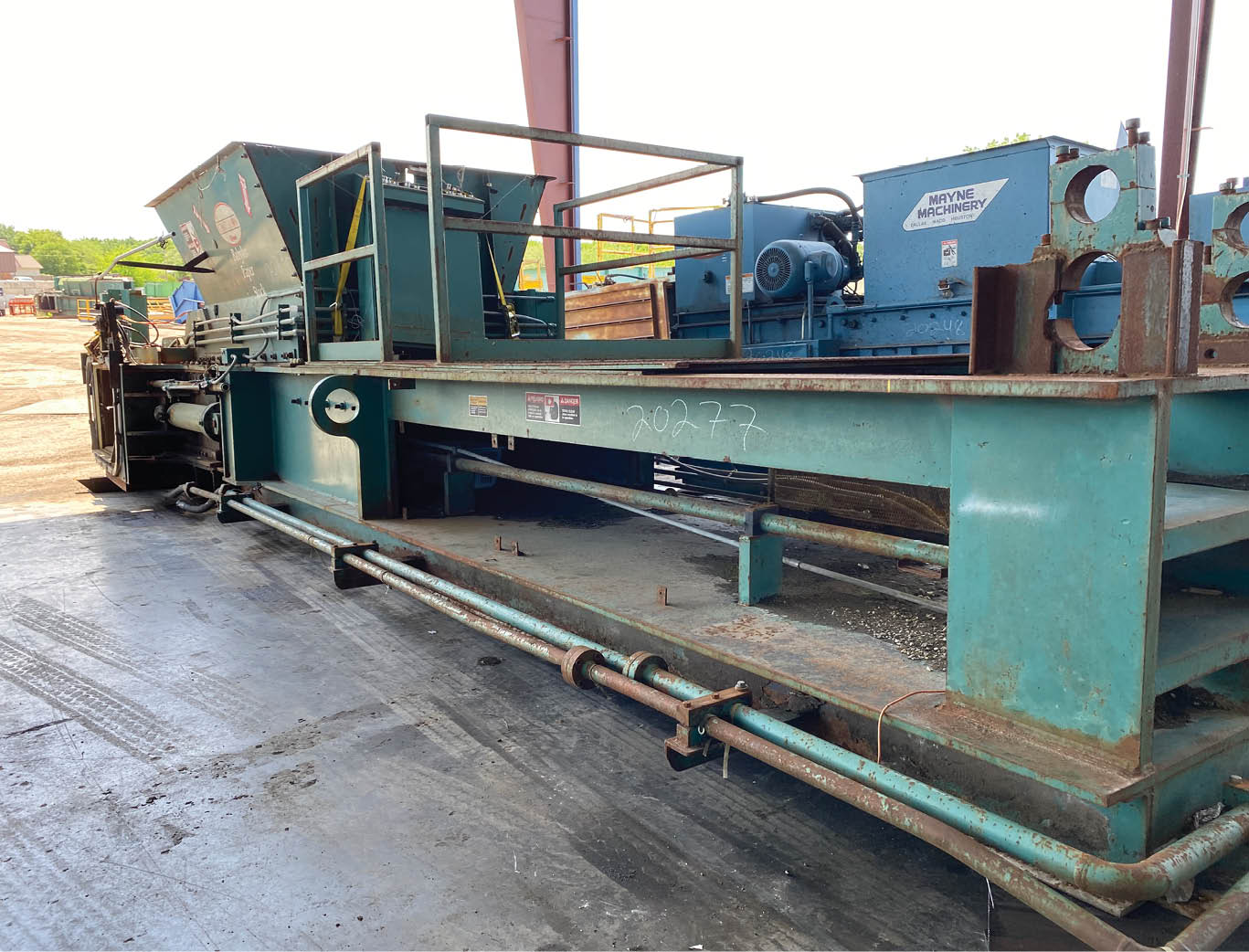 Harris Centurion 150HP two-ram baler before rebuild